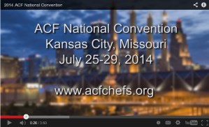 ACF Chef’s 2014 National Convention is Almost Here!