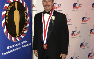 Executive Chef  and ACF Greater Kansas City Chef’s Association President Jim Tinkham is Inducted into the American Academy of Chefs